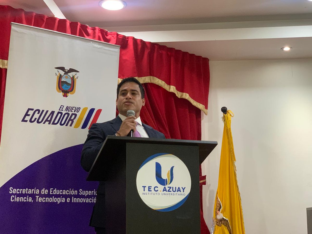TecAzuay's tweet photo. 📌Hoy, con la presencia de diversas autoridades, entre ellas: Cristopher Torres, representante del Secretario Nacional de @EduSuperiorEc; Gustavo Sánchez, coordinador zonal 6; Carlos Peña, director del CRS Turi se cumplió un acto de presentación de proyectos generados por los 1/4 https://t.co/Kgf9yysNRK