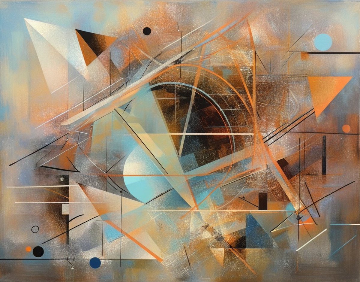 andy_corah's tweet photo. #GM โ๏ธI do love a little abstraction, have an amazing day, people ๐
The World, Redefined in Shapes ๐๐จ
Shapes collide in vibrant spree, Colors twist, wild and free. Geometry flows, lines askew, In abstract form, the world renews. ๐จ
#AIArt #Art #abstract #ArtOfImagination https://t.co/lgcrkynXHC