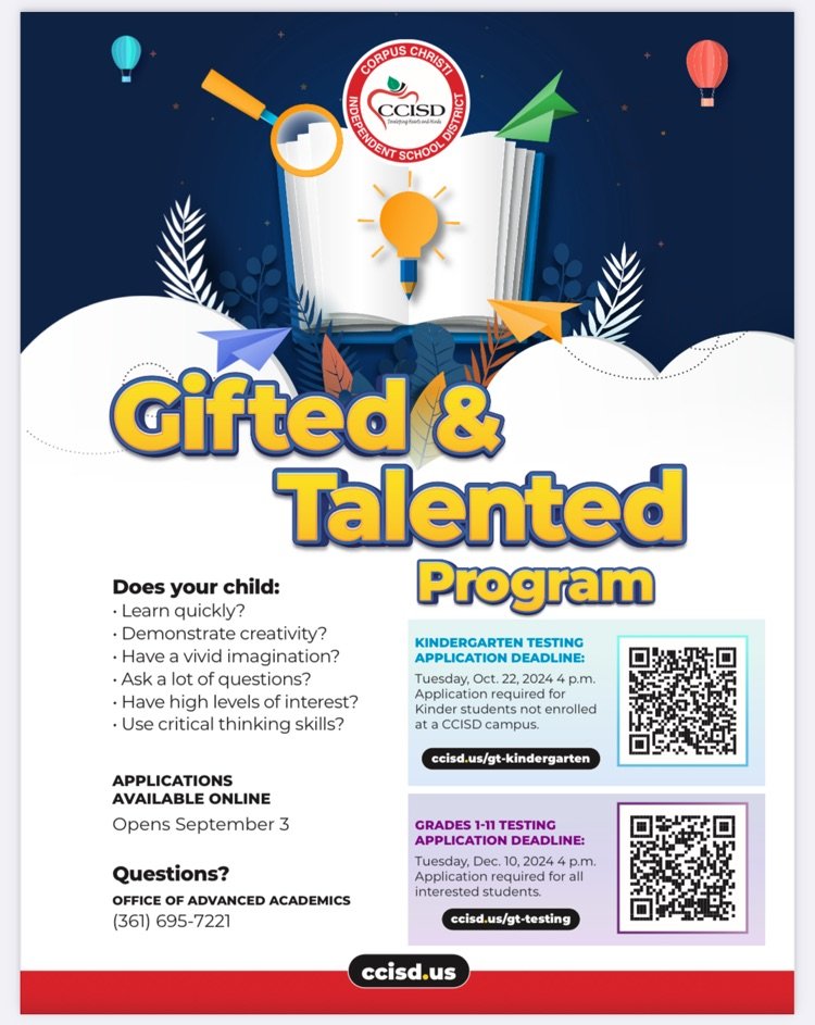 Gifted &amp; Talented Program!