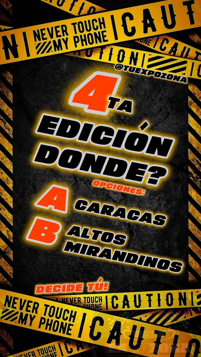Entra en nuestra cuenta en instagram <a href="/tuexpozona/">TuExpoZona</a> y danos tu opinión donde te gustaría que fuese la 4ta edición este 16 de noviembre de TUEXPOZONA "LA FINAL", Opción A (Caracas) y Opción B (Altos Mirandinos).. Te esperamos allá...