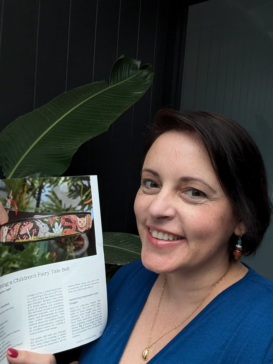 Honoured to be published in the USA publication of the Leather Crafters Journal. They continue to support &amp; promote international artists &amp; great to see so many female contributors in this issue. Teaching across the globe. 😍
#leathercraft