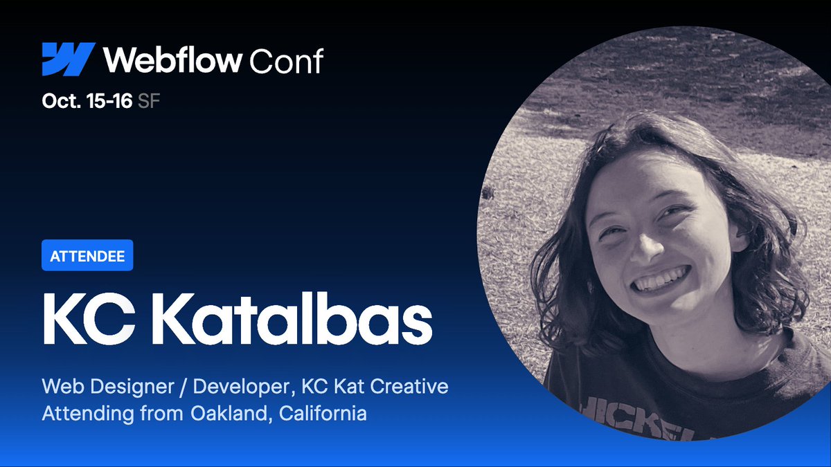 Any other women going to be at Webflow Conf SF this year? Let me know! Let's do a thing!