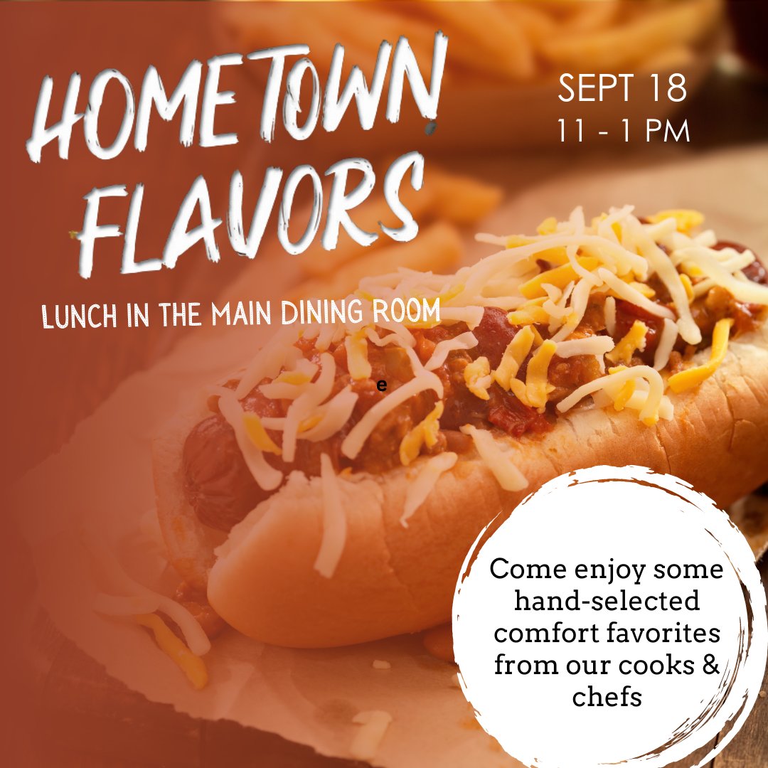 We invite you to enjoy a delicious menu of our cooks' favorite dishes. We are still accepting Food From Home submissions with your favorites for the next Hometown Flavors and will have QR codes present in the MDR Wednesday #carrolludining 🔥