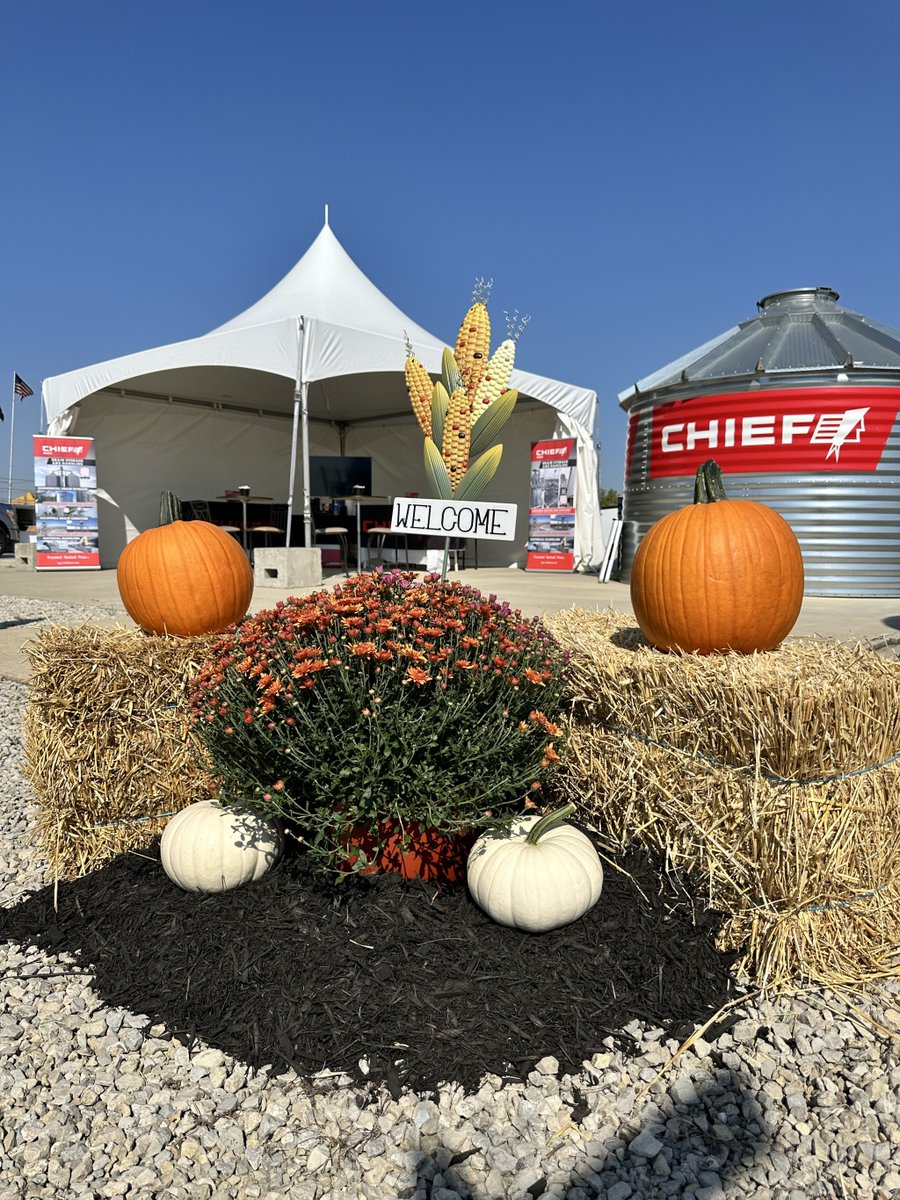 All set up and ready for tomorrow! Stop by Lot 129 at the Farm Science Review—we can’t wait to see you there. #FarmScienceReview #ChiefAgri #GrainStorage