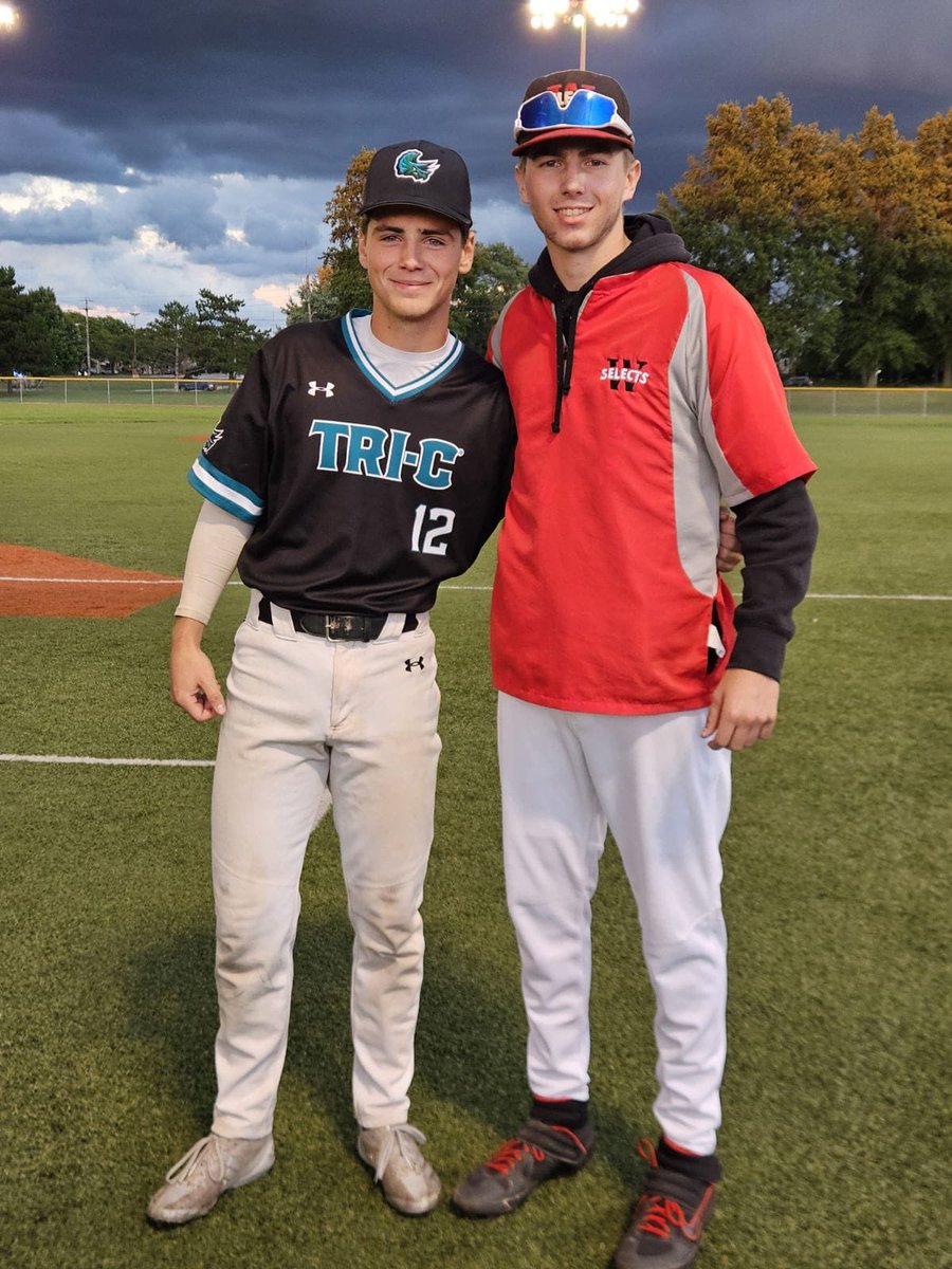 Good week 1 for fall ball. 
Games against <a href="/LTUAthletics/">LTU Athletics</a> <a href="/TriCAthletics/">Tri-C Athletics</a> <a href="/SHUbaseballMI/">Siena Heights Baseball</a> 
3 innings pitched (1 per day)
BB- 1
SO- 3
HBP-2
BH-3
ERA-0.00
Low breaking ball generated soft contact, weak ground balls and fly balls.
<a href="/WindsorSelects/">Windsor Selects Baseball</a>