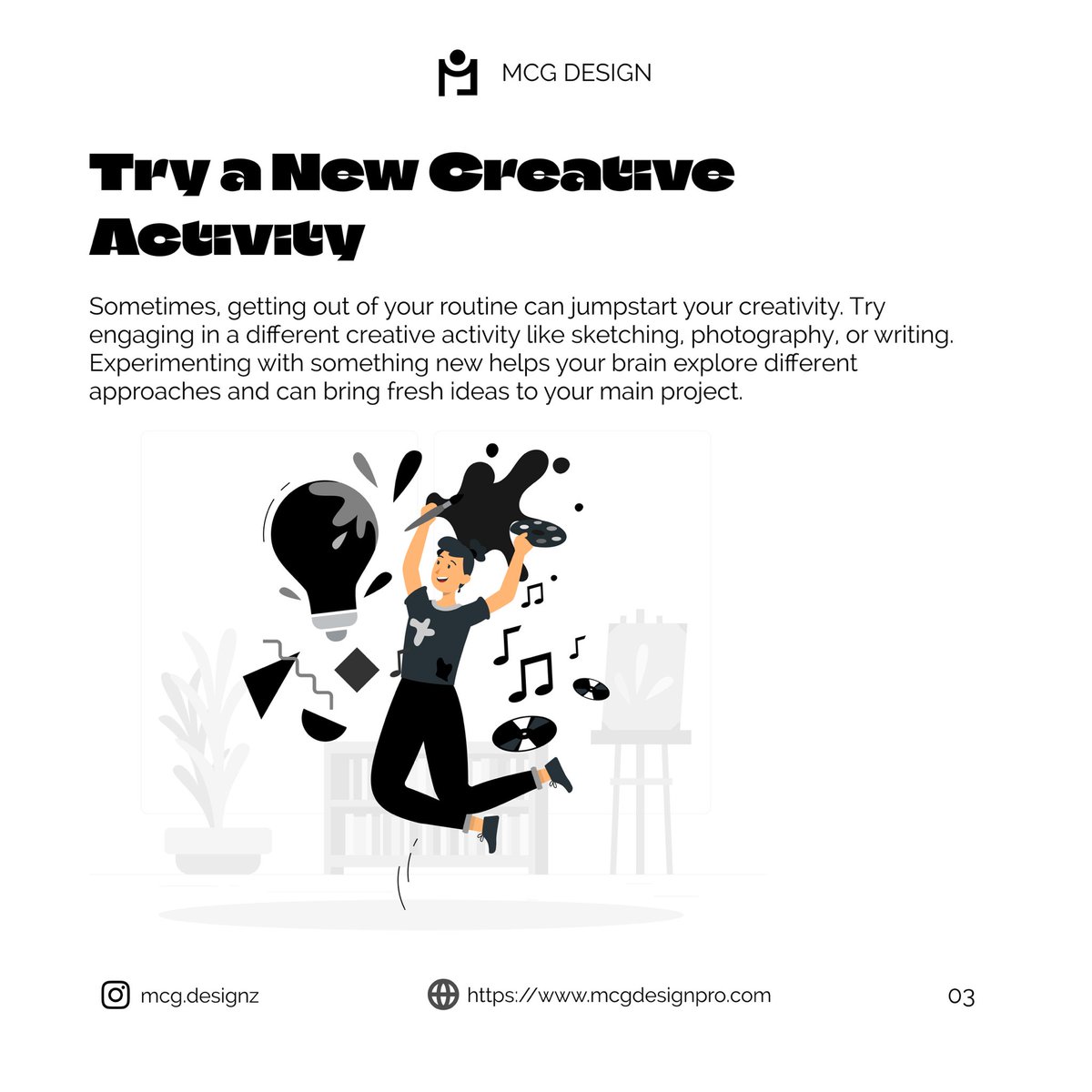 MCGdesignpro's tweet photo. From stepping away for a break to collaborating with others, these tips can help you find new inspiration. 💡 Remember, perfection isn’t the goal—progress is! Tag a friend who might need these tips.

#CreativeBlock #DesignInspiration #CreativeTips #OvercomeBlocks #DesignProcess https://t.co/71zWI6SDRL