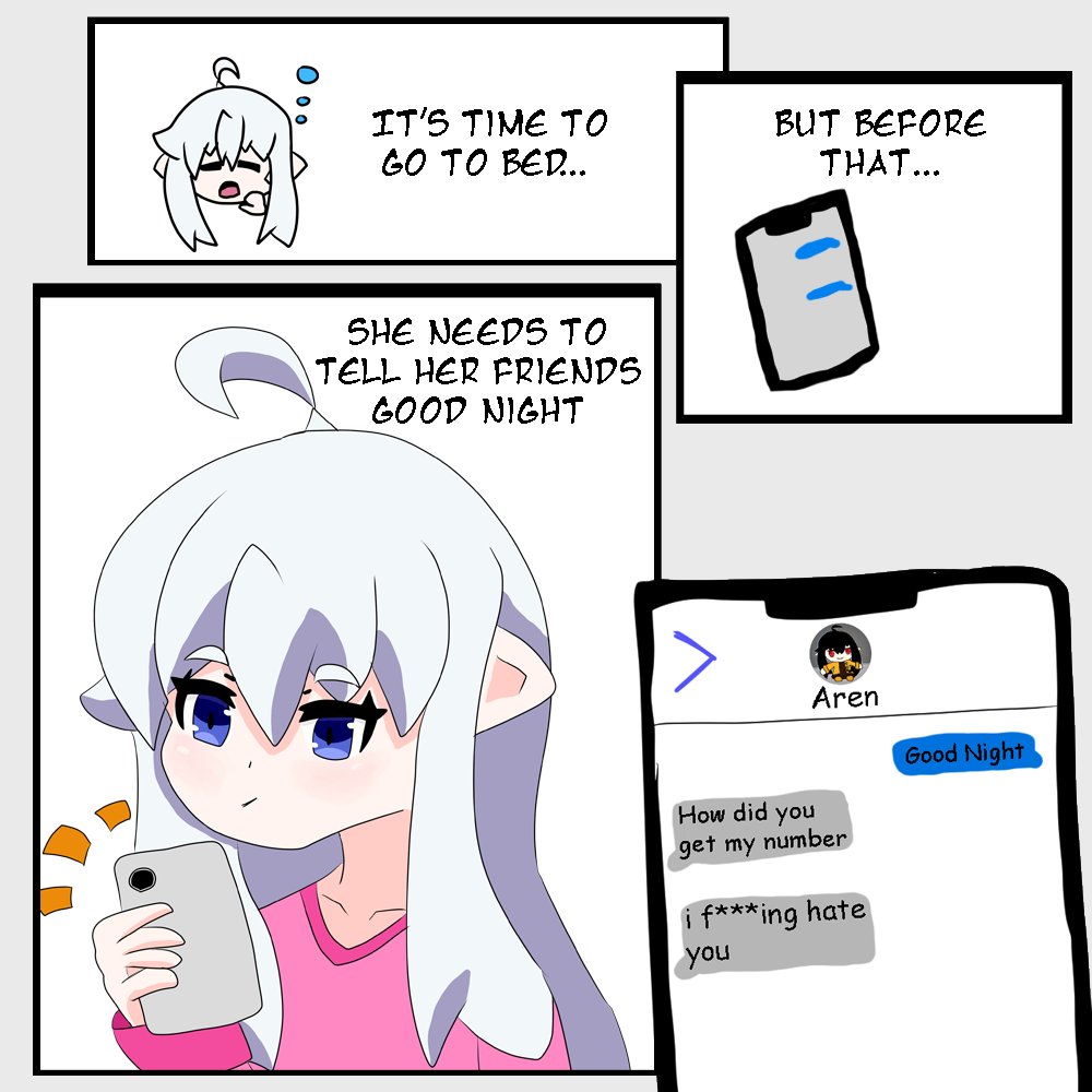 Don't forget to tell your friends good night 🌒🛏️