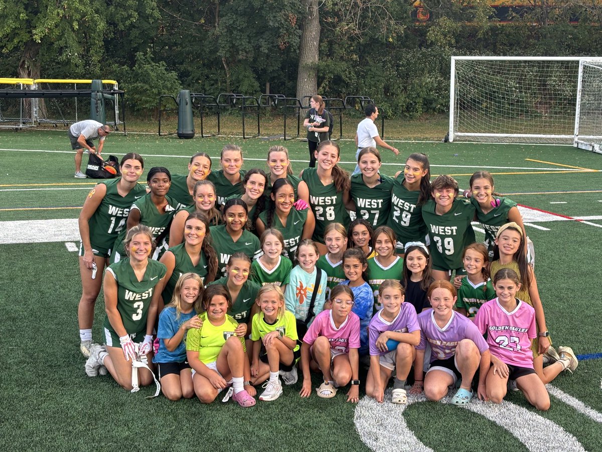 Hilltoppers over the Raiders at Memorial tonight . Great crowd and energy all around. Thank you to the Glen Ellyn Flag Football youth for attending. GO WEST!