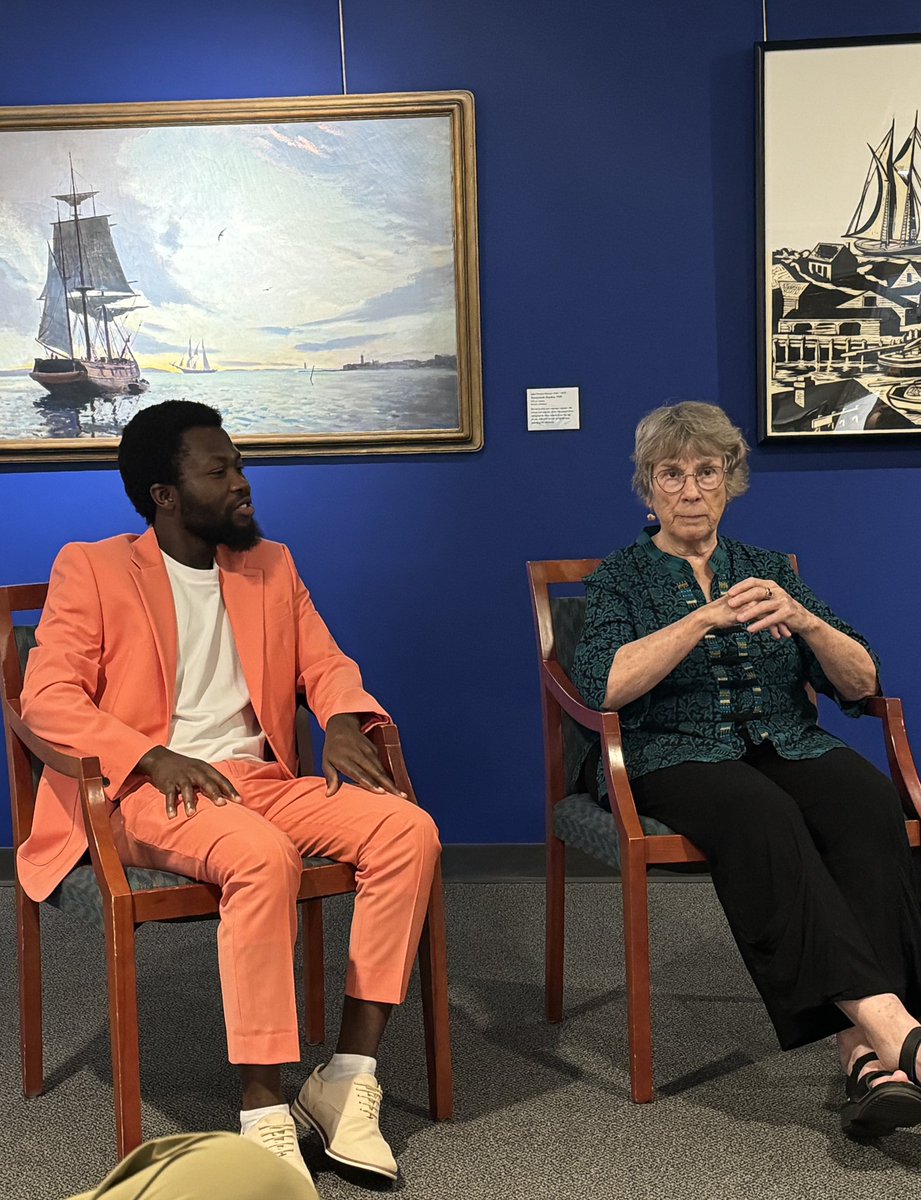 No more urgent a time to dispel racist lies - our community roundtable for our exhibition,  Being Black: The Immigrant Experience. 

Concord NH City Councilor Ali Sekou #niger, <a href="/unhanthropology/">UNH Anthropology</a> faculty Sara Withers join our featured artists Jozi Matimano #DRC and Becky Field