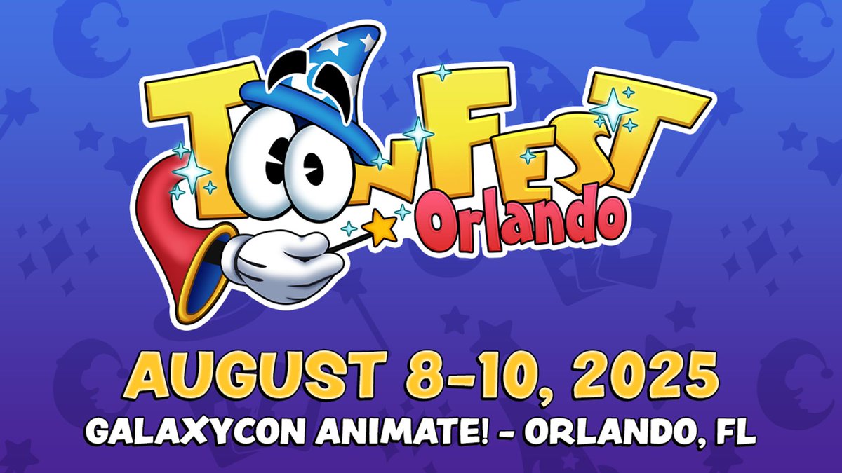 Celebrate the magic of Toontown’s 10th ToonFest with us in Orlando! ✨

Spend your next summer at the wand-erful celebration we're having at GalaxyCon Animate! Get your ticket and the optional Toon Enough Pass TODAY at toon.town/toonfestorlando