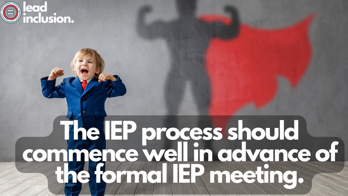 🔑 The IEP process should commence well in advance of the formal #IEP meeting, by asking the #student and family to share their priorities and dreams for the future. #LeadInclusion #EdLeaders #Educators #UDL #TeacherTwitter