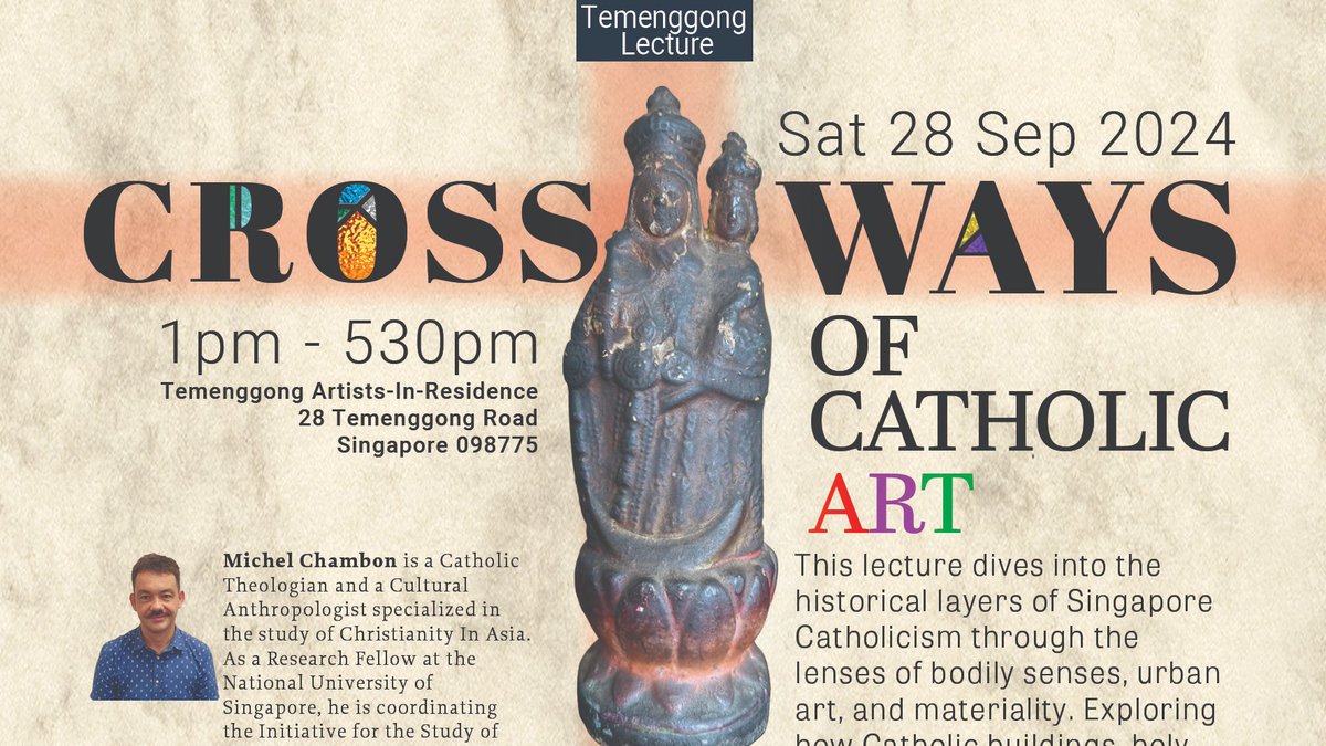 michel chambon 陳立邦 (@michelchambon) on Twitter photo CATHOLIC ART IN SINGAPORE Thanks to <a href="/nus_ari/">Asia Research Institute - NUS</a> and Temenggong Artists-in-Residence, it will be my honor to share some insights on Catholic art in Singapore - 3 status, 3 roots, 1 vibrant religious network. temenggong.sg CATHOLIC ART IN SINGAPORE Thanks to <a href="/nus_ari/">Asia Research Institute - NUS</a> and Temenggong Artists-in-Residence, it will be my honor to share some insights on Catholic art in Singapore - 3 status, 3 roots, 1 vibrant religious network. temenggong.sg