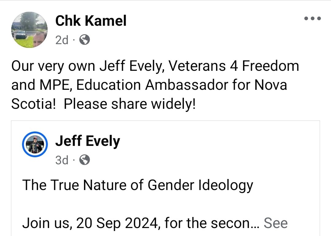 V_F_T_I's tweet photo. The leader of the #1millionmarch4children
#KamelElCheikh has named #JeffEvely of #V4F the #education Ambassador for #NovaScotia
A man who proudly danced while displaying C SAM at a drag queen story hour protest. #handsoffourkids #Ottawa #Canada #millionpeoplemarch https://t.co/NYp9Q0Lgya