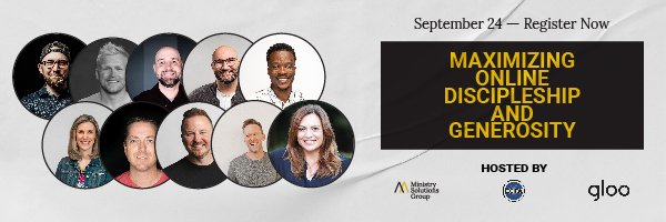 min_solutions's tweet image. We surveyed the top 100 leading churches in America on how they utilize online ministry to enhance discipleship &amp;amp; generosity and we&apos;re sharing the results in this free webinar&amp;gt;&amp;gt;&amp;gt; Maximizing Online Discipleship and Generosity.

Reserve your spot now: ecfa.org/Events.aspx?Ev…