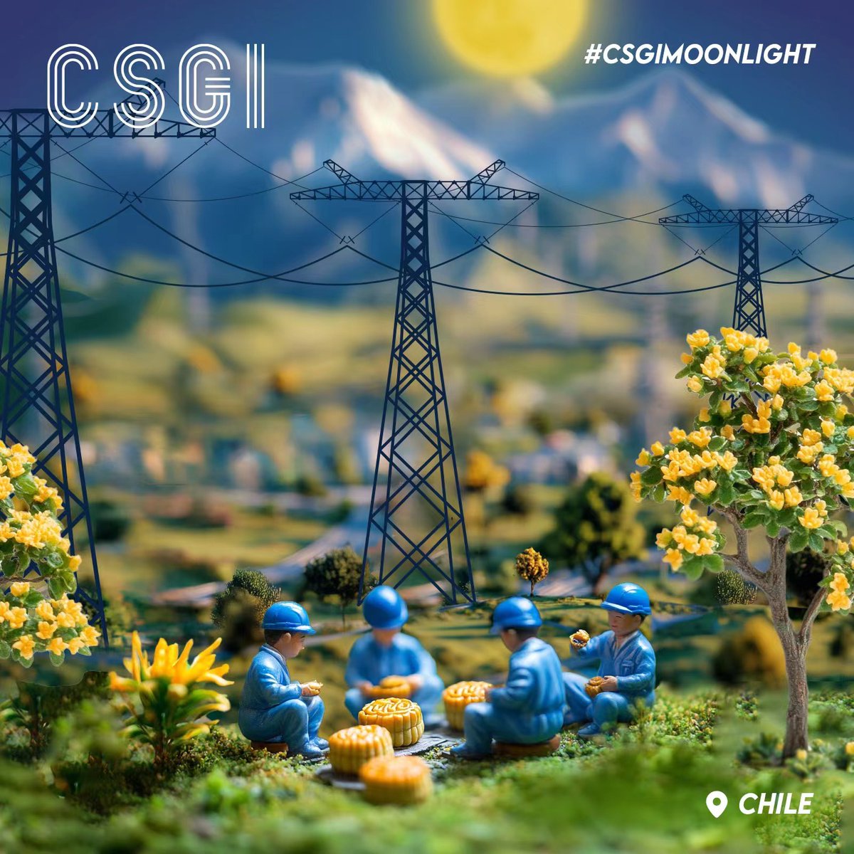 CSGI_Official's tweet image. As the Mid-Autumn moon quietly rises, people enjoy #mooncakes, admire the bright #moon 🌕and celebrate life with their family. During this season of family gatherings and moonlit celebrations, #CSGI employees remain steadfast at their posts across various countries and regions,