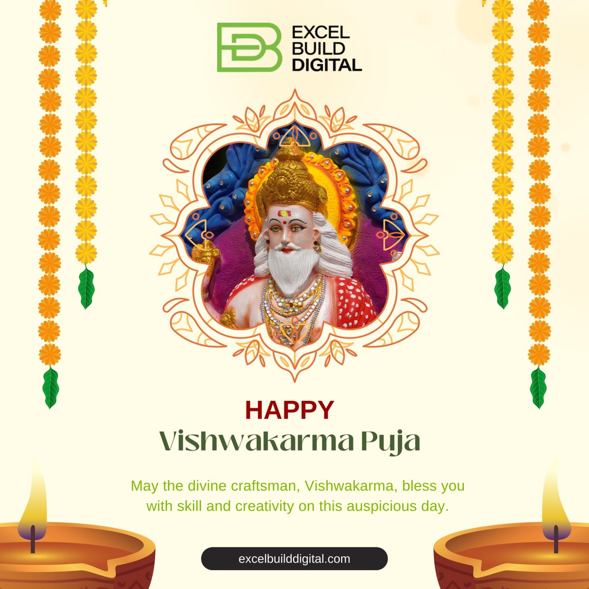 XcelBuild's tweet image. This Vishwakarma Pujo, we celebrate the master craftsman who builds dreams into reality. Happy Vishwakarma Pujo!

#Vishwakarmapuja #Excelbuilddigital #VishwakarmaPuja2024