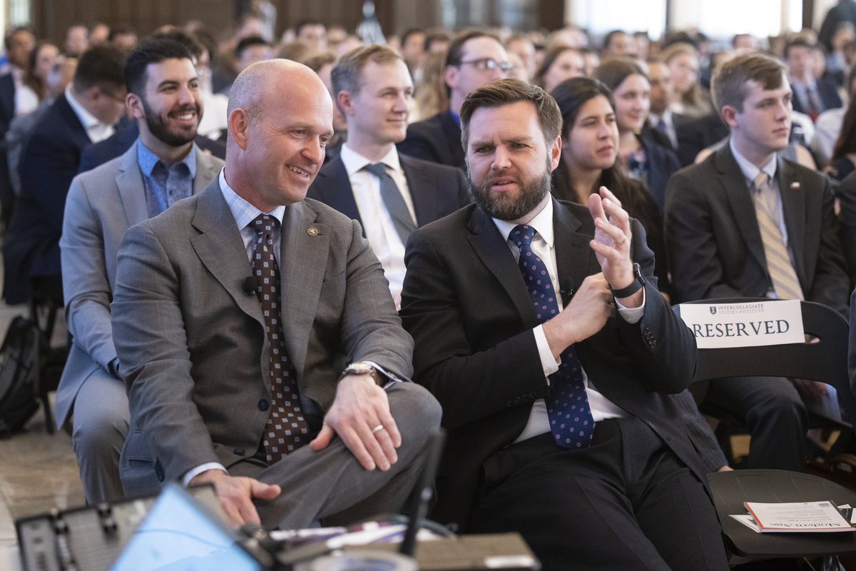 <a href="/CalltoActivism/">CALL TO ACTIVISM</a> Oh look, it’s Trump with Kevin Roberts, President of the Heritage Foundation, architect of Project 2025 and Vance with the Project 2025 head fascist too! “I don’t know who he is, I take pictures with lots of people.”