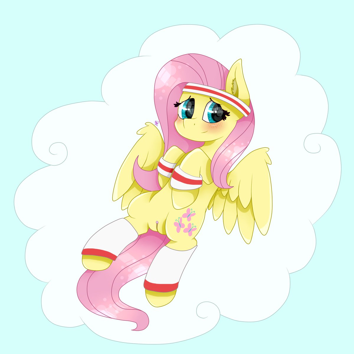 KathePArt's tweet photo. Did you exercise yourself like Fluttershy?~ 🔥 
#mlpfim #Fluttershy https://t.co/6WCL6PEqqC