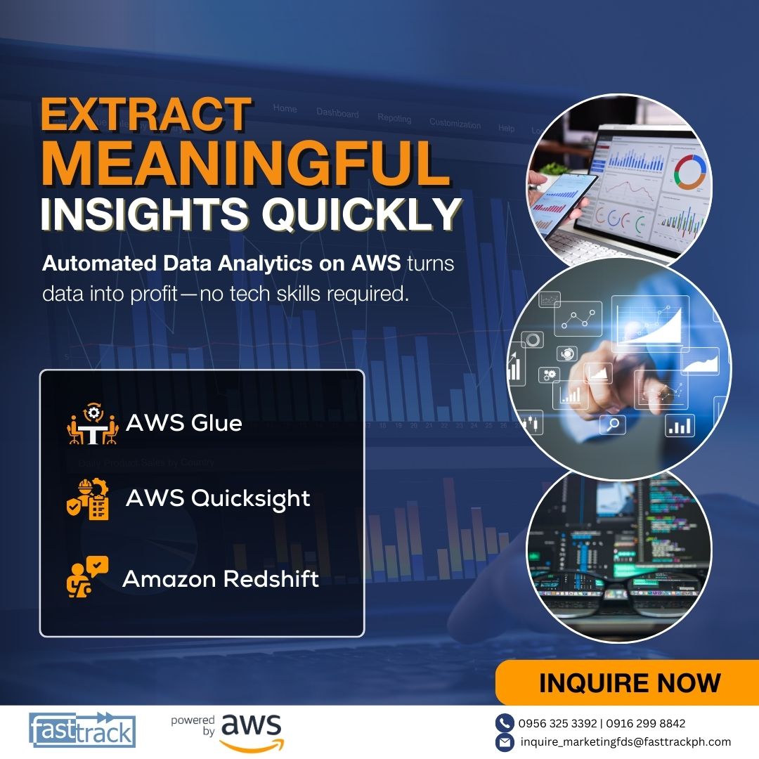 Fasttrack_PH's tweet image. Maximize your data's value with Automated Data Analytics on AWS! 💡 No tech skills needed.
Ready to enhance your data strategy? Contact us today!
#DataDriven #AWSAnalytics #DataAnalytics #Fasttrack #FastInsights #FasttrackDataSolutions