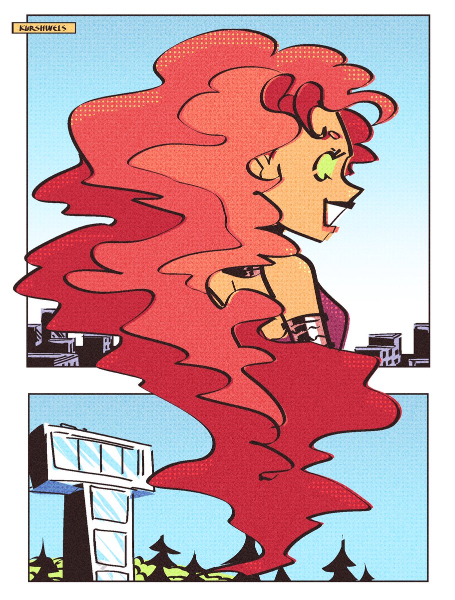 kurshweis's tweet photo. More Starfire in this style #teentitans #starfire https://t.co/zSualuqVFc