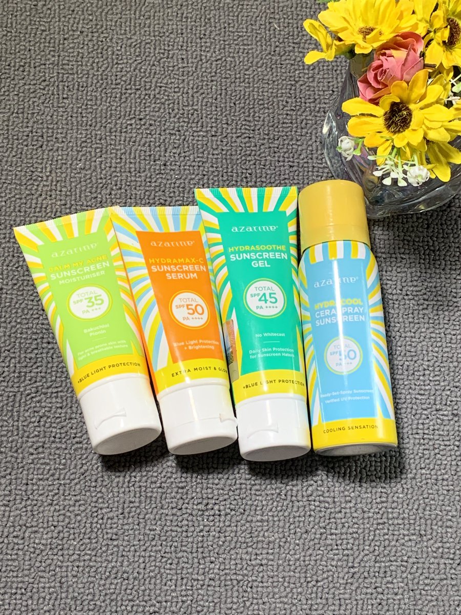 ermi_fn's tweet photo. Bener benerrr secinta itu sama sunscreen azarine 😭💗

Variannya juga banyak jadi bisa disesuaikan sama jenis dan kondisi kulitku 💗💗 Emang azarine sunscreen legend 😭🤌🏻 juara banget pokonya teringan! ternyaman! 💗 https://t.co/05XsPXMIl7