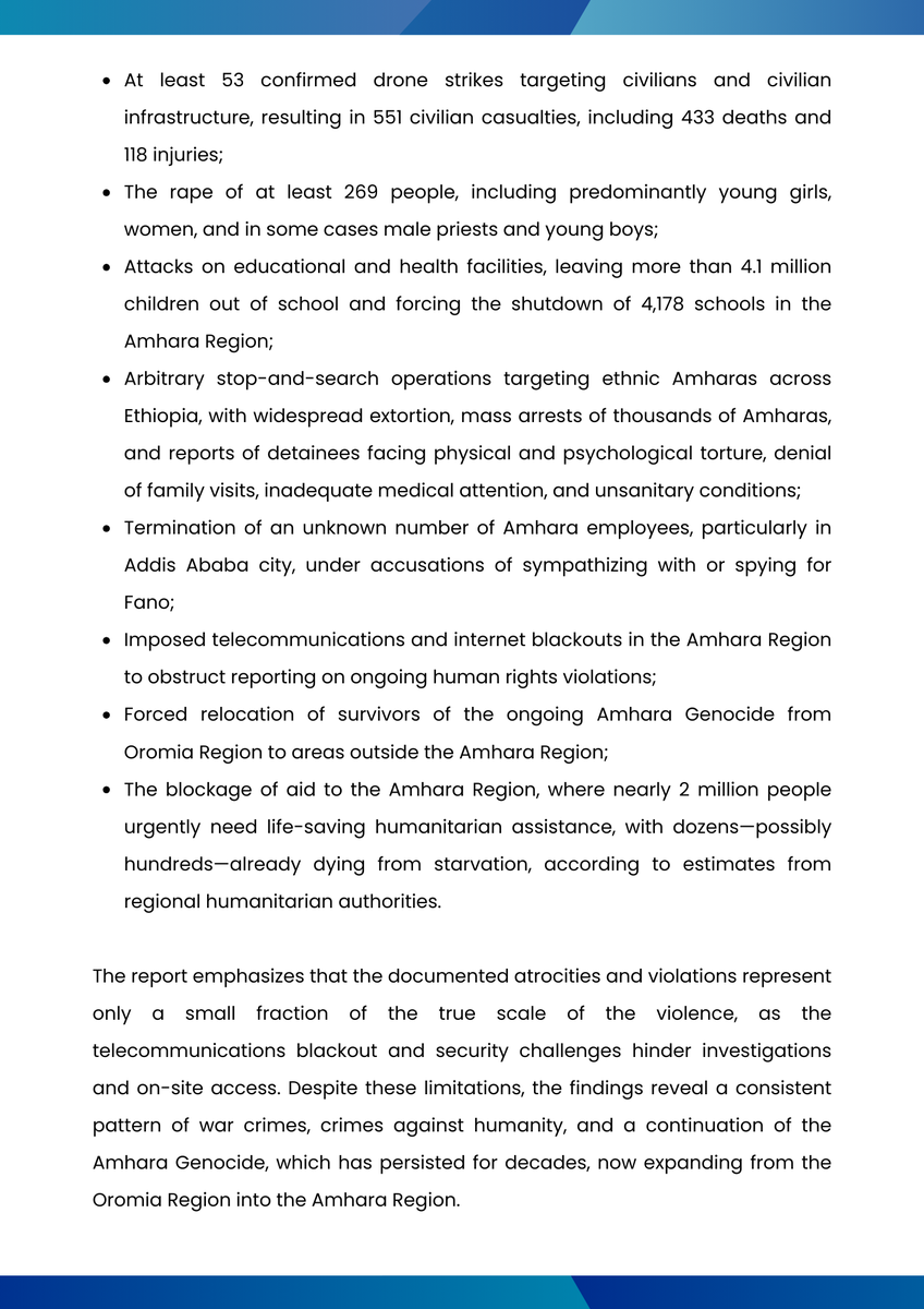 AAA_Amhara's tweet photo. ⚡️📢#REPORT: Thousands of Amhara Civilians Killed as Global Powers Turn a Blind Eye or Back the Abiy Ahmed Regime’s Genocidal Campaign

https://t.co/PM6o30x70G https://t.co/0i26KioUNw