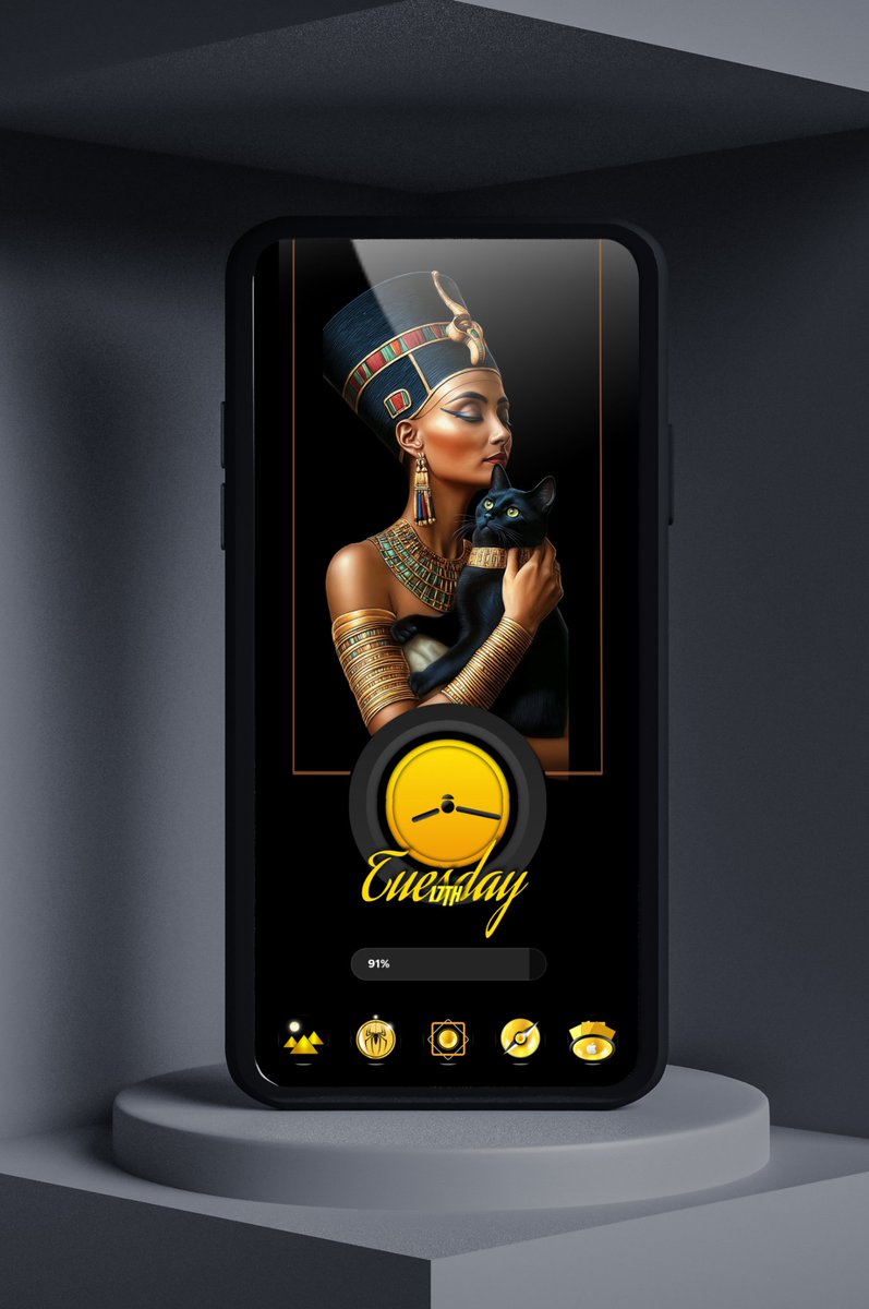 MyLoveJewels's tweet photo. Have a Nice Tuesday 😊☀
✨ #Gold3n Theme by Me.
✨ #wallpaper @AndroidTools3 
✨ Time Widget @DavidMMuench 
✨ Launch via @SmartLauncher 

#MyIconPacks #GOLD #Golden #ancient #Egyptian #Egypt https://t.co/nUVPGhlCM3