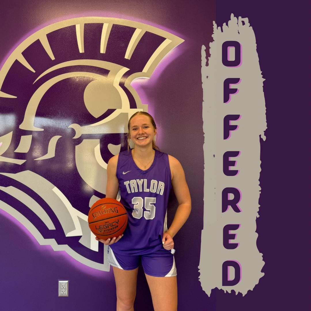 bailey_hape's tweet photo. After a great unofficial visit, I am blessed to have received an offer from @TaylorU_WBB ! Thank you for believing in me!! 💜 @CoachWiseman_TU @Racmac14 @ReitzAthletics @Reitzgirlsbball @bstone3030 https://t.co/p58pjwtenr