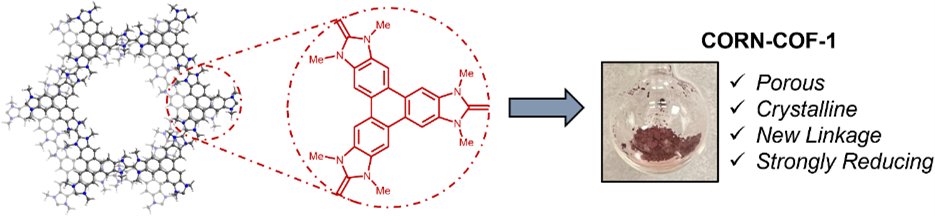 Check out our group's first foray into the world of covalent organic frameworks, CORN-COF-1 (CORN for Cornell)! This is the first COF prepared via N-heterocyclic carbene dimerization, a new reversible C=C-forming reaction.

onlinelibrary.wiley.com/doi/10.1002/an…
