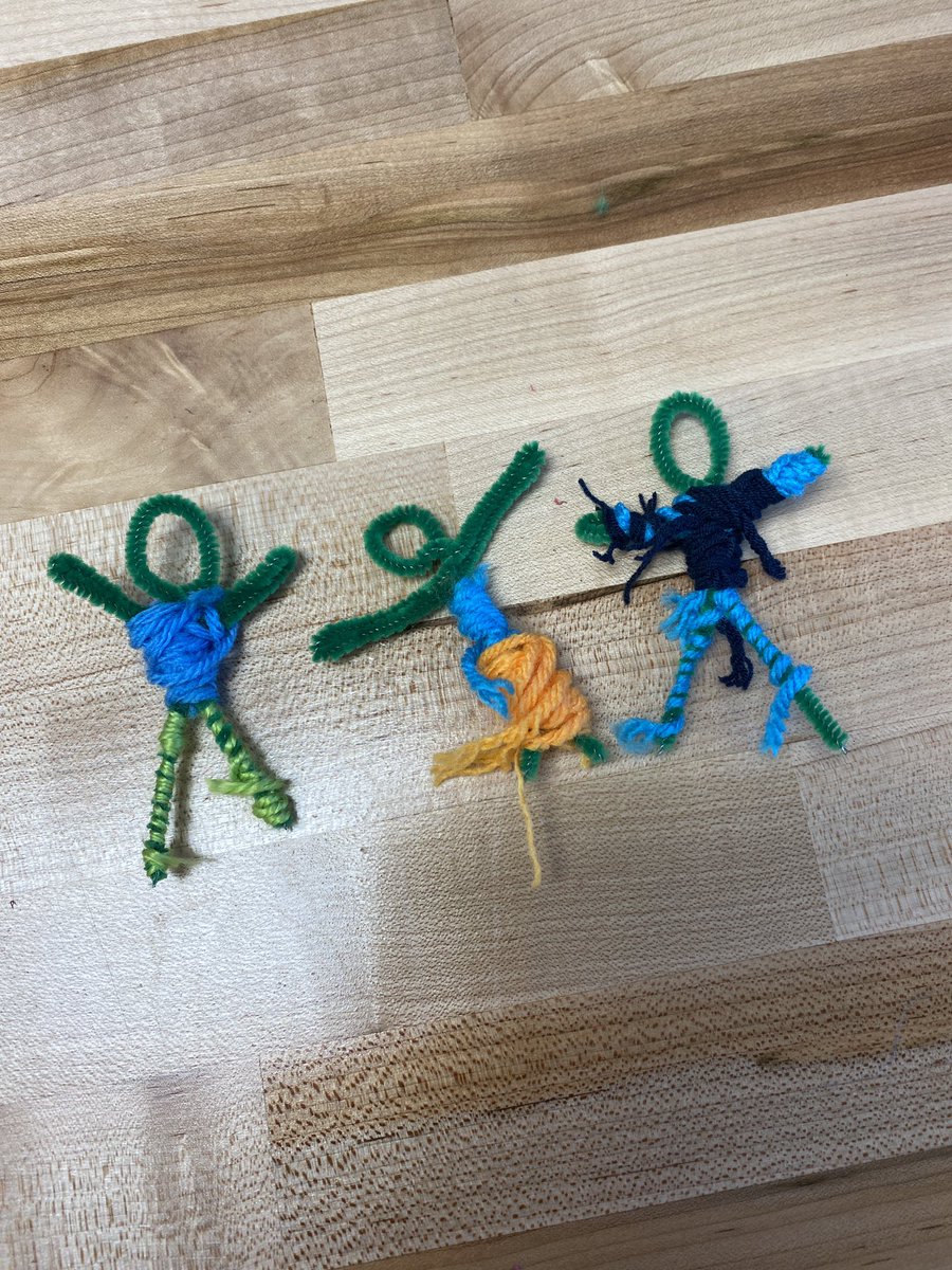 SarahLeFan's tweet photo. The @Southgate_Gator Swamp will be full of Hispanic Heritage STEM for the next few weeks, but we kicked off our month of learning today by creating Guatemalan worry dolls! These student are SO READY to learn more!  @gisdnews @GISDTLD https://t.co/mncALx2XjA