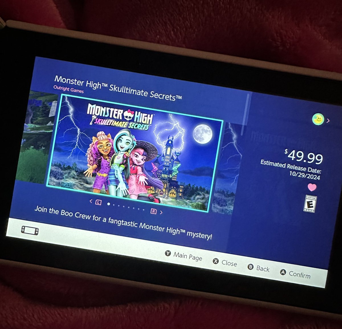 Just browsing and saw this~ didn’t know a game was coming lol