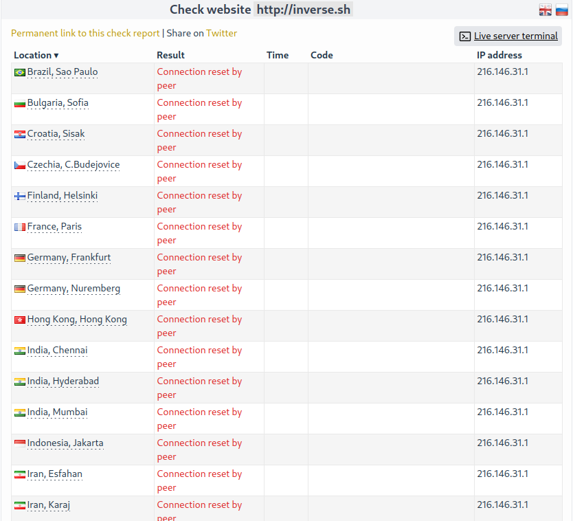 🚨 ¡Alerta de ataque! 🚨

💻 Hemos detectado una BOTNET que está lanzando ataques hacia la WEB de la cuenta de <a href="/yacasivenezuela/">Ya Casi Venezuela</a>. 

⚠️ La BOTNET del atacante esta #Hacked y;
 ➡️ http://inverse(.)sh ha sido derribado por nuestra operación #DefensaAYaCasiVenezuela