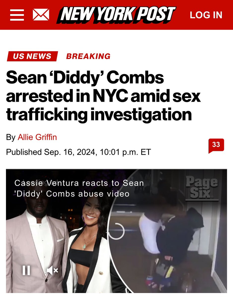 Sean “Diddy” Combs arrested! 

Multiple media outlets confirmed authorities arrested Diddy in NYC tonight amid an ongoing federal sex trafficking  investigation. 

The charges have not been announced yet. 

Turn on your notifications for my account for updates since @x <a href="/elonmusk/">Elon Musk</a>