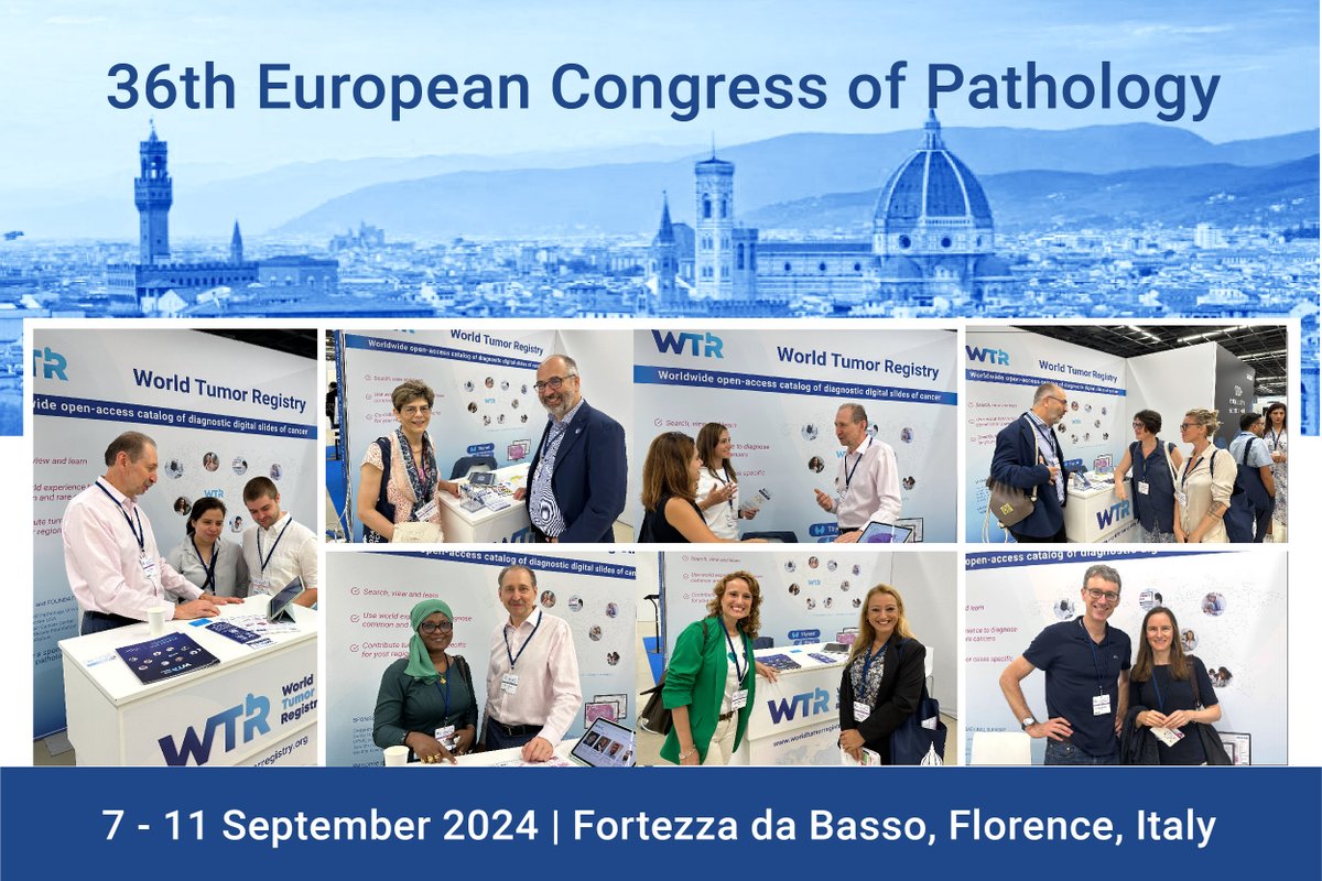 We wrapped up an exciting participation at #ECP2024 in Florence, showcasing WTR as a global open-access resource for pathologists. Dive into the full story at our website worldtumorregistry.org/home #Pathology #WTR #PathTwitter