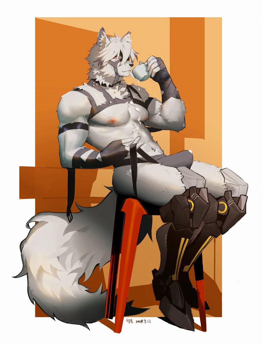 W_Juhao's tweet photo. #绝区零 #冯莱卡恩 #ZZZ #furry #lycaon 
重新绘制了狼哥的一些毛发 https://t.co/rPl2prU0Vd