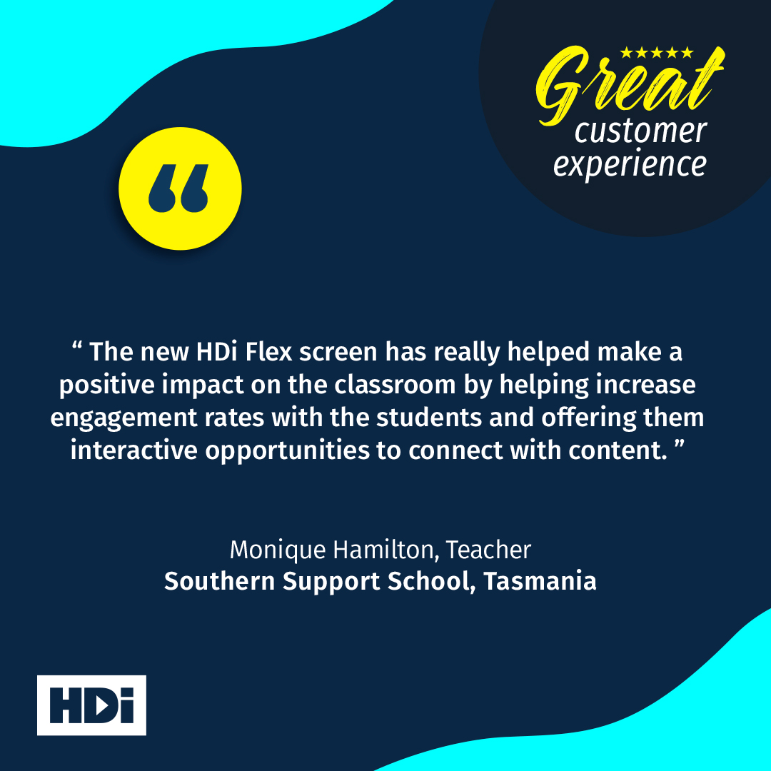 HDinteractive1's tweet image. It’s always rewarding to receive positive feedback from our customers with our HDi Flex Interactive Screens making a huge difference in their classrooms!

To see more, visit hdinteractive.com.au

#hdinteractive #hdi #customerexperience #hdiscreens #interactivescreen