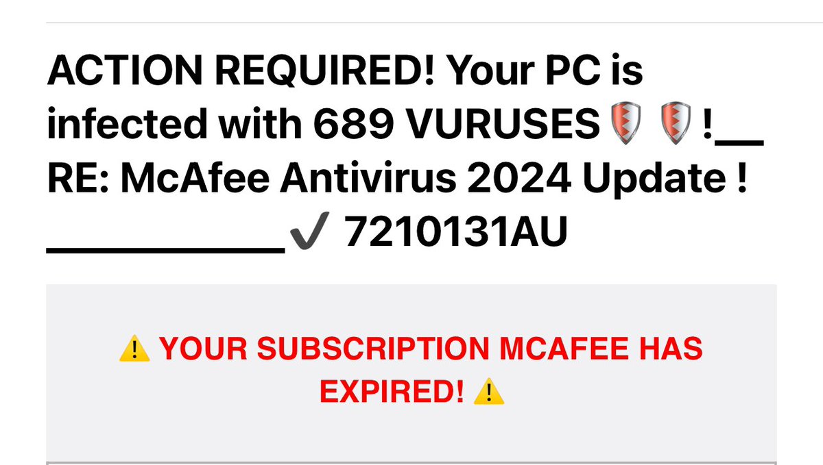 Goddang vuruses done got me