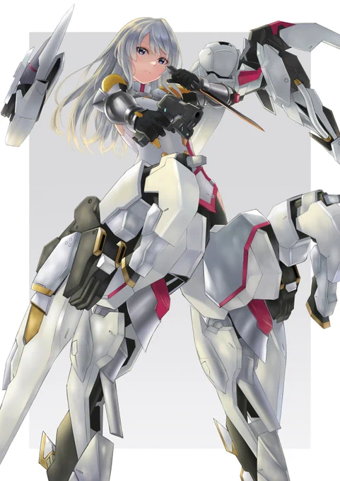 完成しました。会長さんのギアデザインがかっこいいですね。プラモ化したいっす～#紺堂地衛理生誕祭 #アリスギアお絵描き #アリスギアお絵かき 