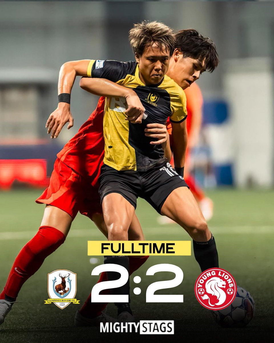 Stags and Young Lions share the points  #BGTR #bgtampinesrovers #mightystags #SPL