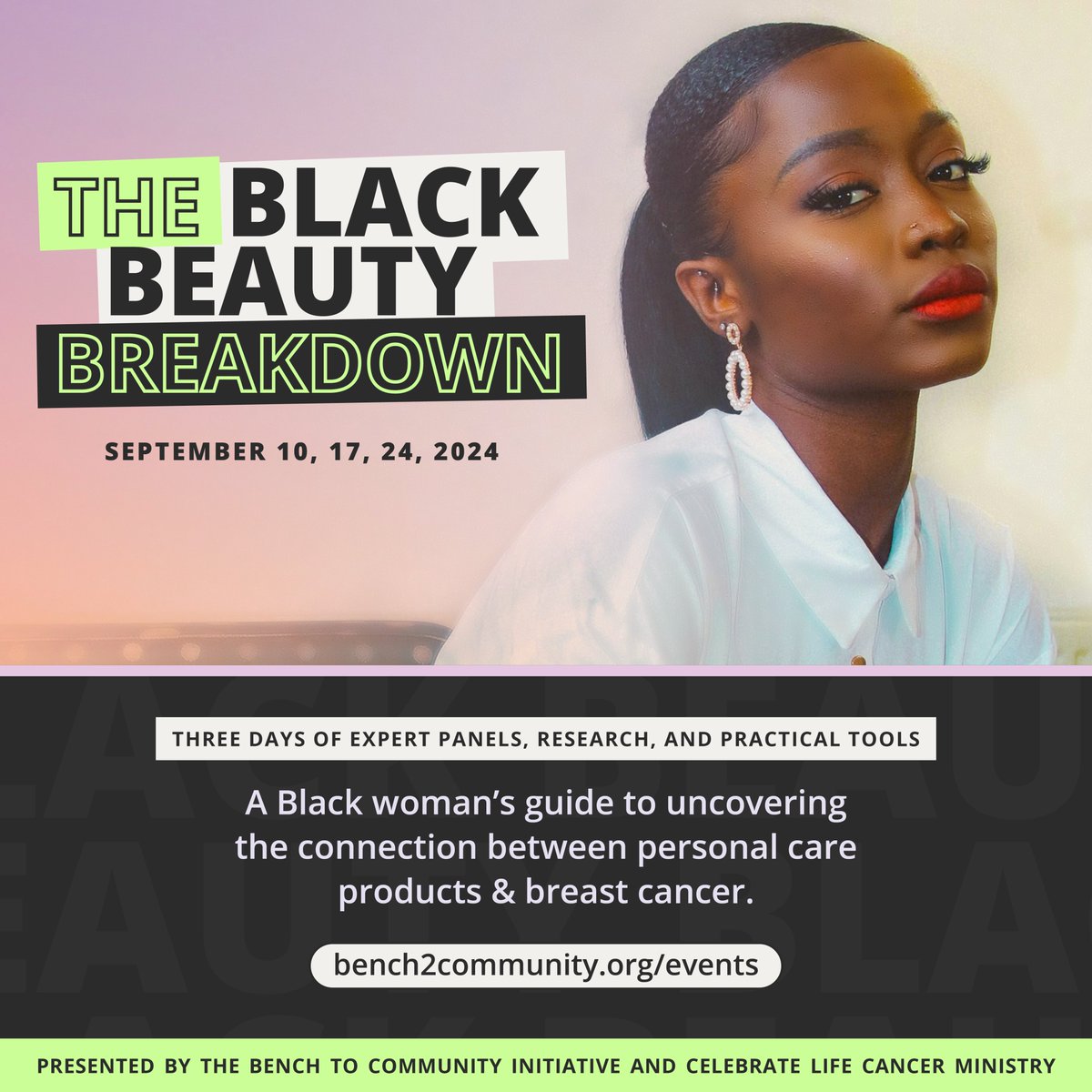 Day 2 of The Black Beauty Breakdown is all about advocacy. Join us virtually tomorrow, September 17th at 12 PM PT/ 3 PM ET for updates on the Safer Beauty Bill package and the Conscious Beauty Movement.