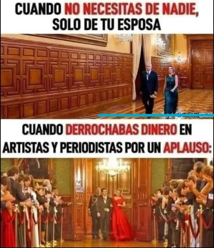 Corrección: “Cuando derrochaban en pseudo artistas y pseudo periodistas que les besaran el khuIo e inflaran el ego”