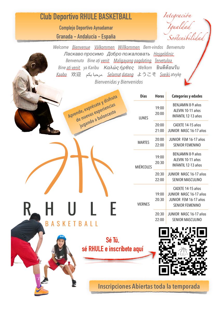 RHULEBasketball's tweet photo. RHULE BASKETBALL en movimiento. Nueva temporada y nuevas experiencias que vivir. Aprende, crece y disfruta jugando a baloncesto siendo tú. #integración #igualdad #sostenibilidad #baloncestofemenino #derechosdelainfancia #baloncestoparatodos #saludmental https://t.co/nsp5MULhhJ