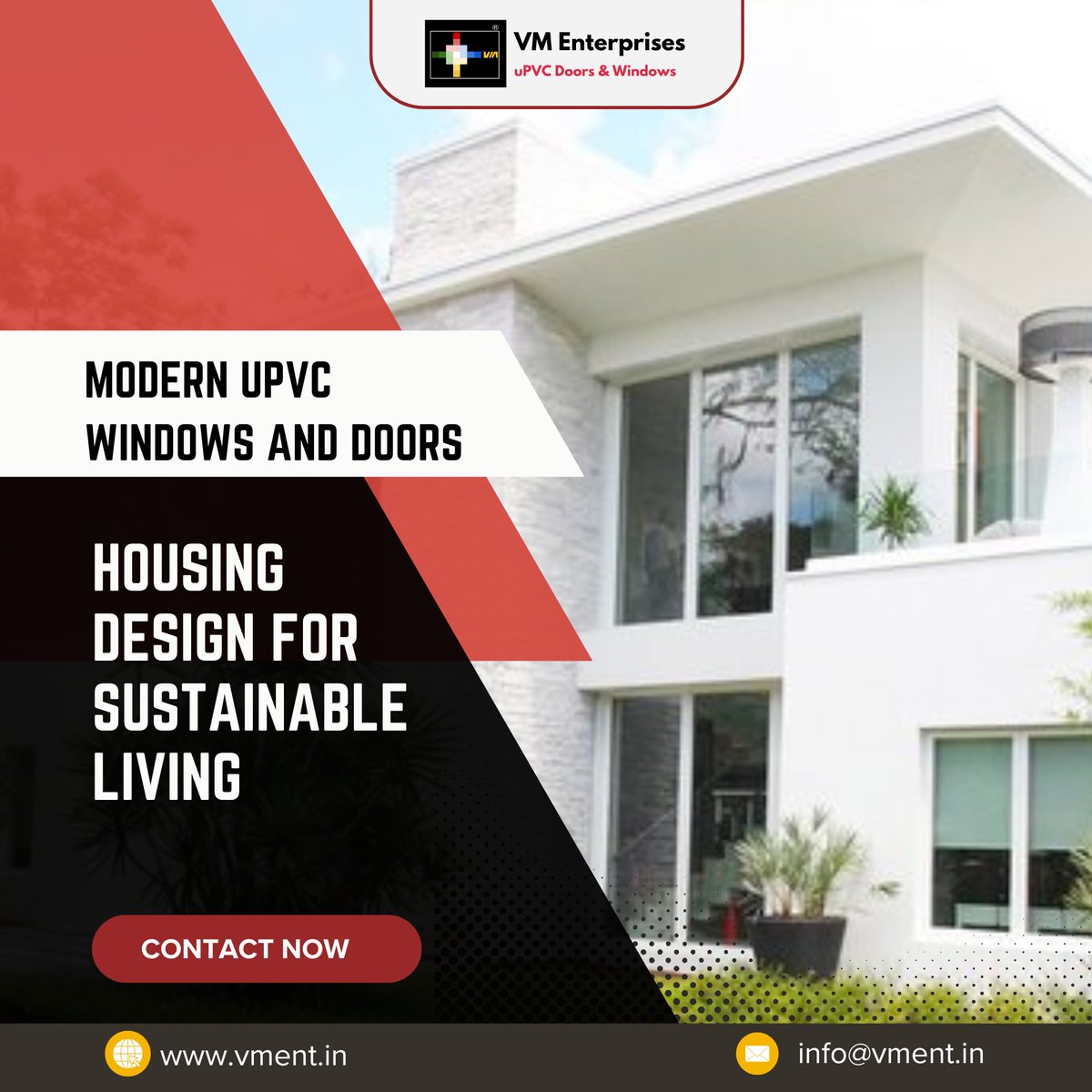 VMEnterprisess's tweet image. Elevate your living space with UPVC doors that bring in natural light and a touch of elegance. Make every entrance a statement of style!

#uPVCdoors #upvcdoorsandwindows #upvcdoorsandwindowsmanufacturers #upvcmanufacturer #upvc #upvcwindows #doors #doorsandwindows #vmenterprises