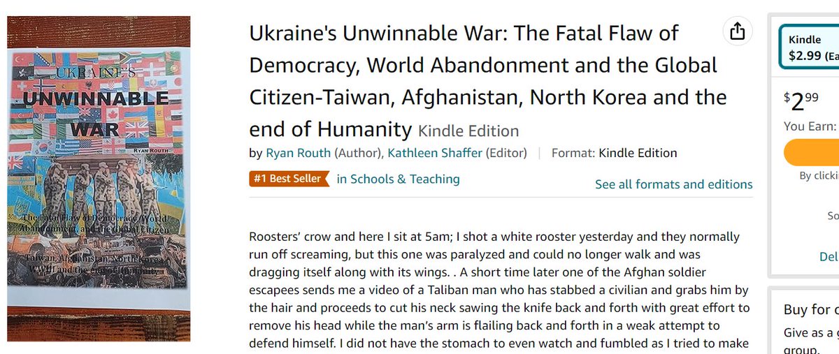 Ozwizard182's tweet image. @Amazon got 3bucks? #1Best Seller for "SCHOOLS"
There would be little need for any world news or any news outside of our own community if we all intend to do nothing. What is the point of even covering the story?   picture of the mother and child decapitate on the kitchen floor