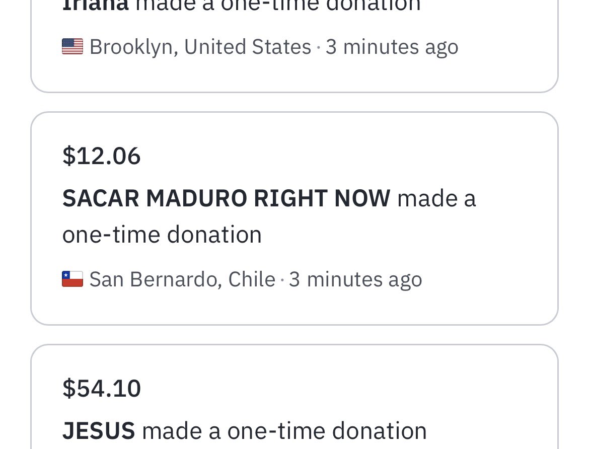 theveneca's tweet image. Los donadores de #YaCasiVenezuela que me han hecho sentir identificada: