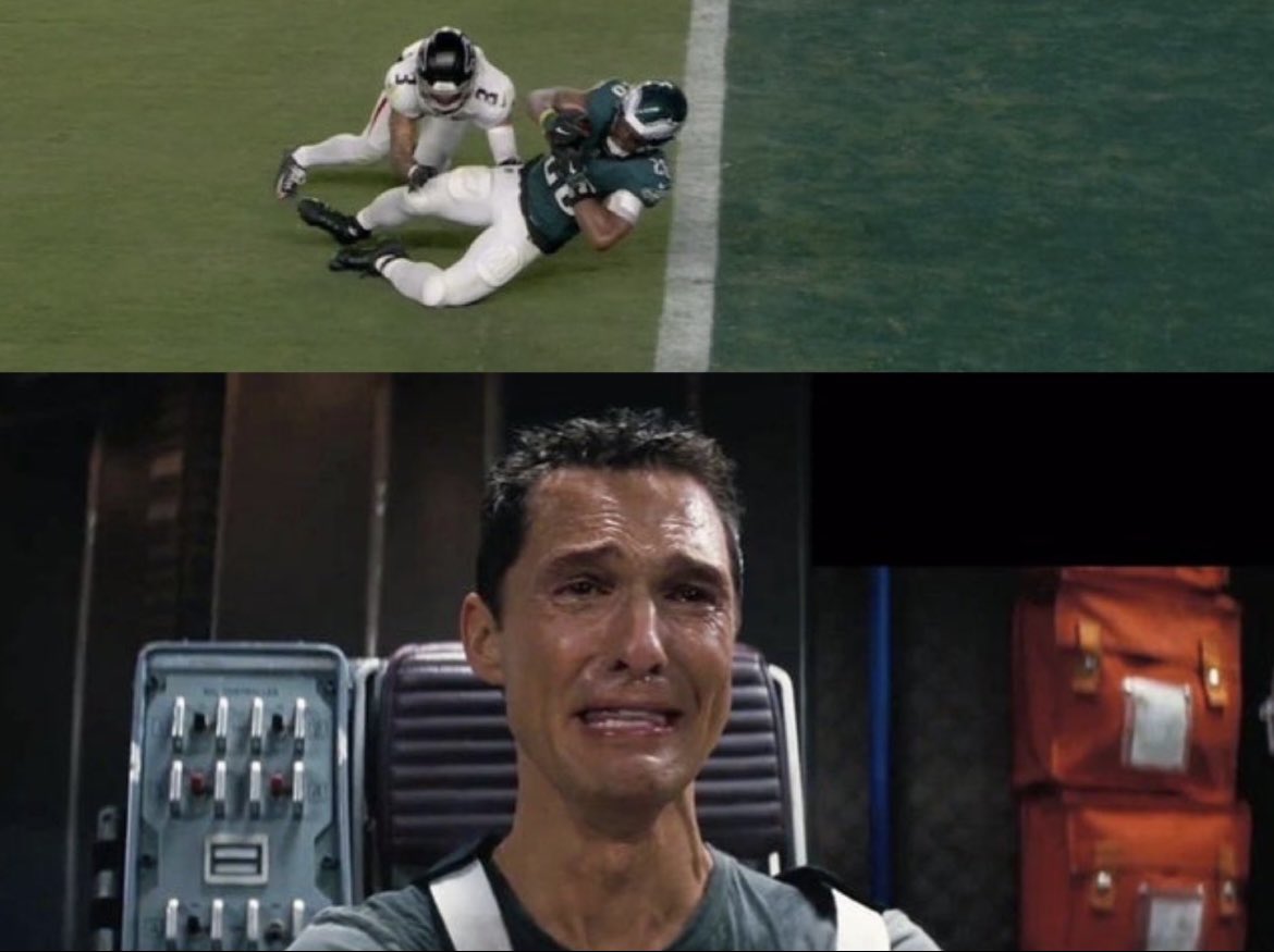 LizardBetsBig's tweet image. Brutal beat for Barkley TD bettors 🤯

22 carries. 116 yards. And a called back touchdown 🤢

THIS close 🤏🏽

#NFL #ATLvsPHI