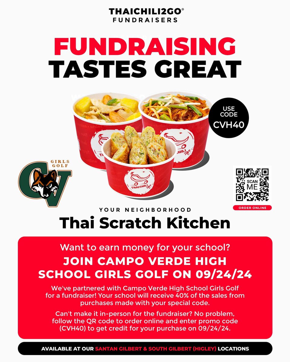 Skip cooking and help support your campo girls golf team next week! Please use promo code when ordering!