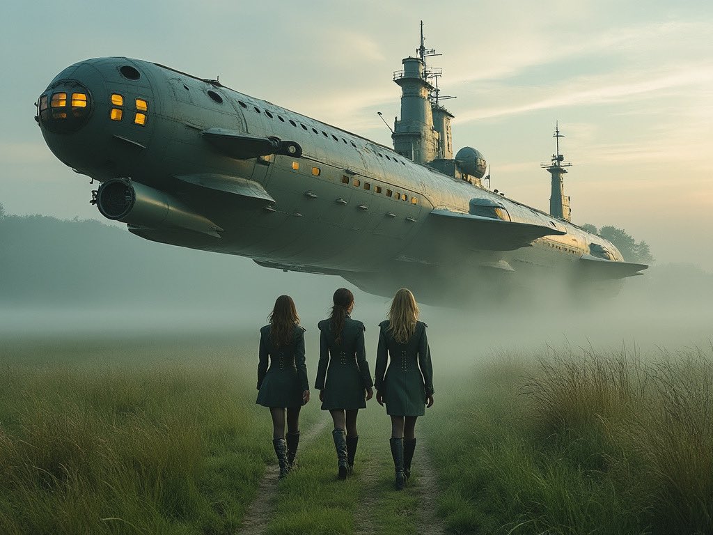 sergeluke's tweet photo. Three Comrades #Remarque #ThreeComrades #ErichMariaRemarque #Dieselpunk #DieselCrew #airship #mist #dawn #fog https://t.co/eZwgdvJYZU