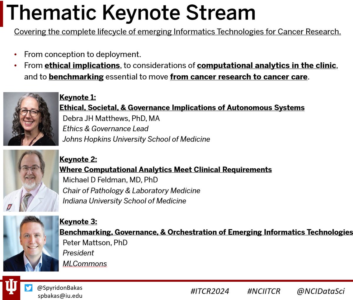 Exciting keynotes <a href="/NIH/">NIH</a> #NCIITCR #ITCR2024 meeting, cover the lifecycle of emerging #tools from #Cancer #Research to #Cancer #Care!
itcr2024.org
<a href="/theNCI/">National Cancer Institute</a> @NCIDataSci #InnovationInHealthcare #HealthcareAI #FederatedLearning #CancerResearch #CancerCare #MachineLearning #AI