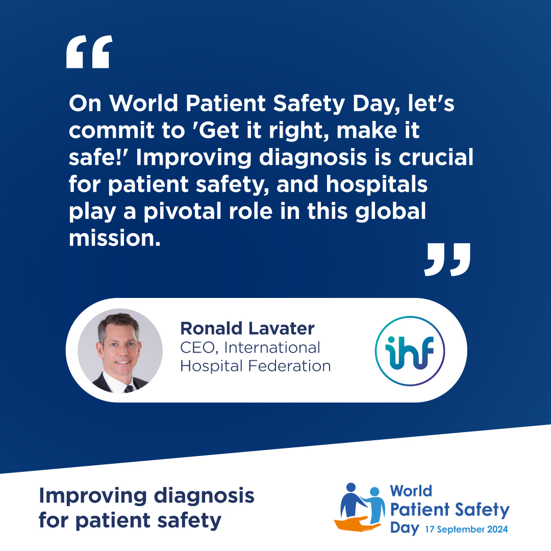 Today is #WorldPatientSafetyDay. This year again, we participate in a joint initiative with <a href="/GS1Healthcare/">GS1 Healthcare</a>,  <a href="/EAHPofficial/">European Association of Hospital Pharmacists</a>, <a href="/IAPOvoice/">IAPO</a> and <a href="/ISQua/">ISQua</a> to promote #PatientSafety globally. 🫶

Use #WPSD24 to be part of the conversation.

  #IHFPartnersInAction